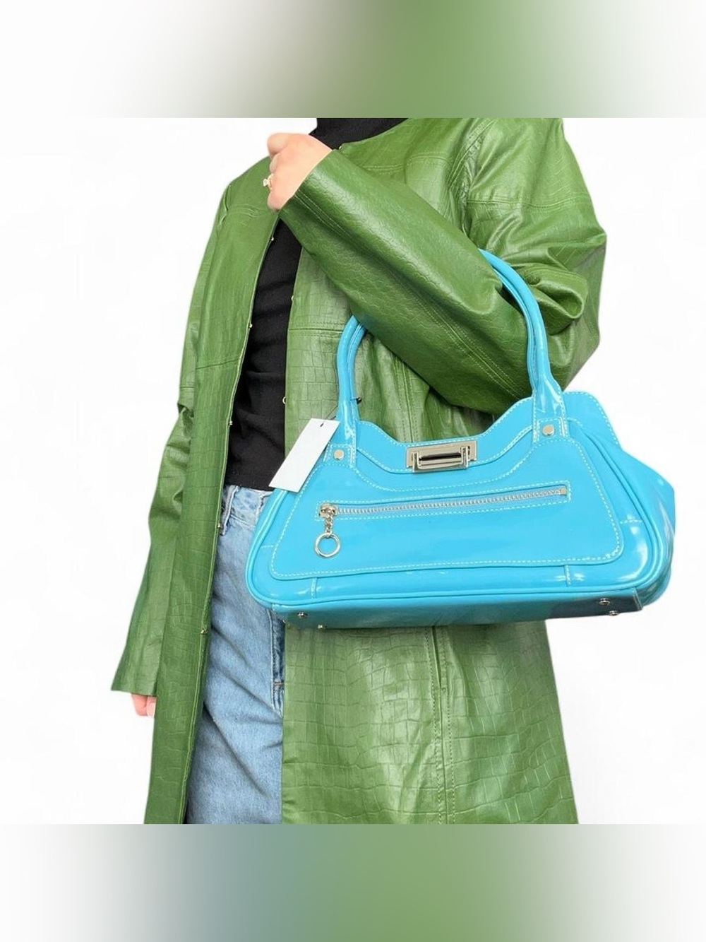 Vintage y2k leather handbag
